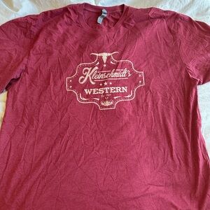 Western Maroon Tee